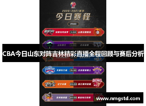 CBA今日山东对阵吉林精彩直播全程回顾与赛后分析